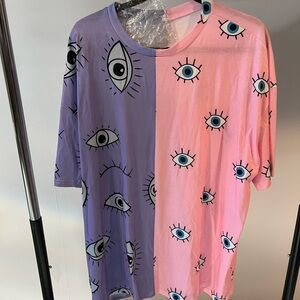 NWT Eye Pattern Shirt